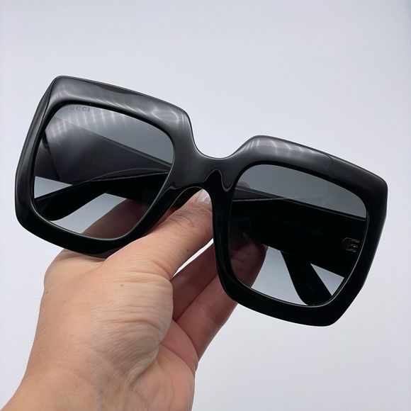 BRAND NEW GUCCI GG0053SN 001 Black/Grey Women Sunglasses